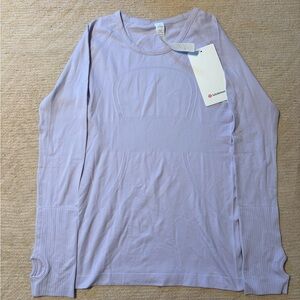 lululemon athletica Long Sleeve Tee in Light Lavender